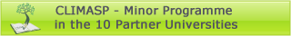 CLIMASP - Minor Programme in the 10 Partner Universities